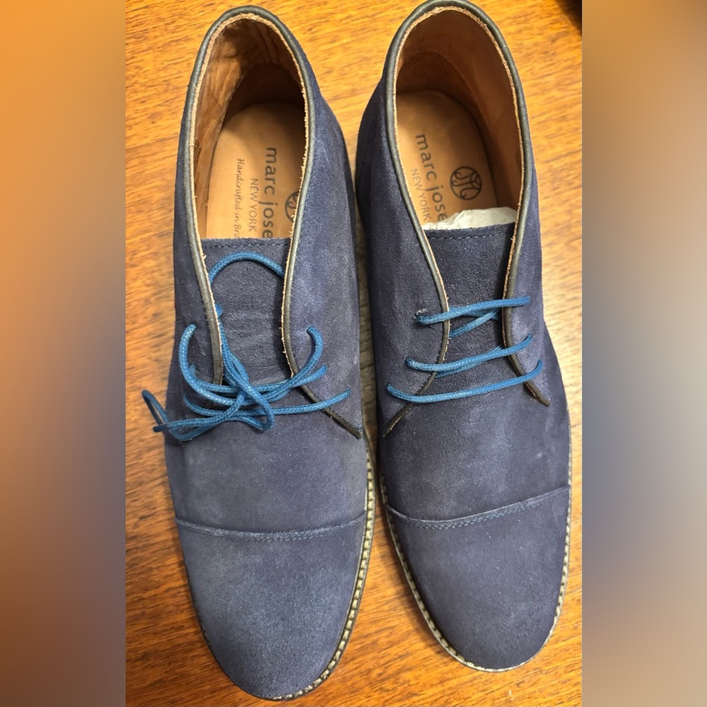 Marc Joseph Blue Chukka Boots